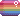 Pixel version of the Gilbert Baker pride flag, all nine stripes.